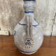 Ancienne bouteille grès gris décor bretagne + bouchon liège vintage