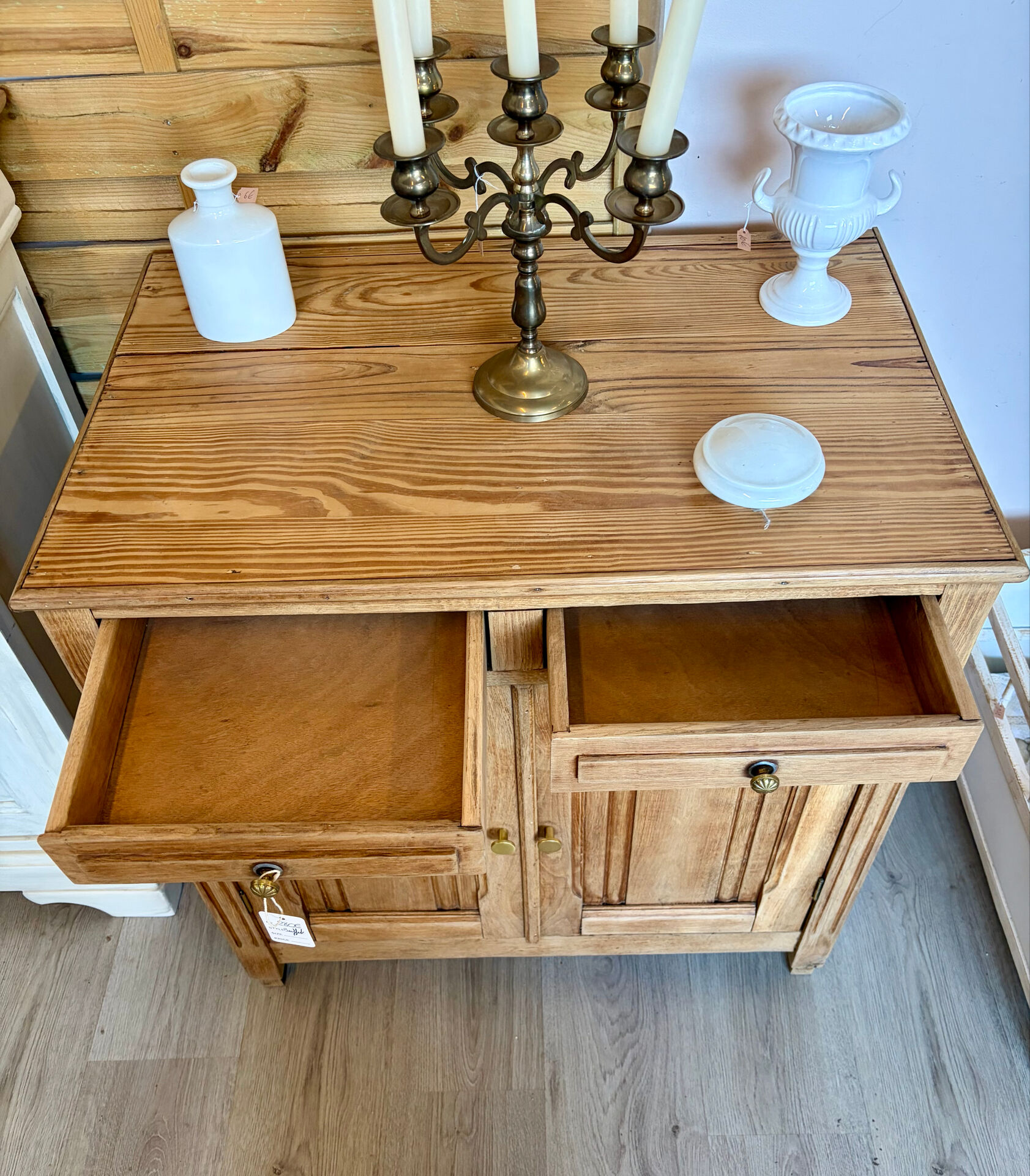 Small raw wood buffet