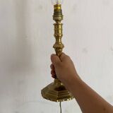 Pair of gilded brass lamp bases