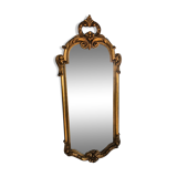 Rock mirror wood and gilded stucco circa 1950 33x78cm