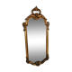 Miroir rocaille bois et stuc doré circa 1950 33x78cm