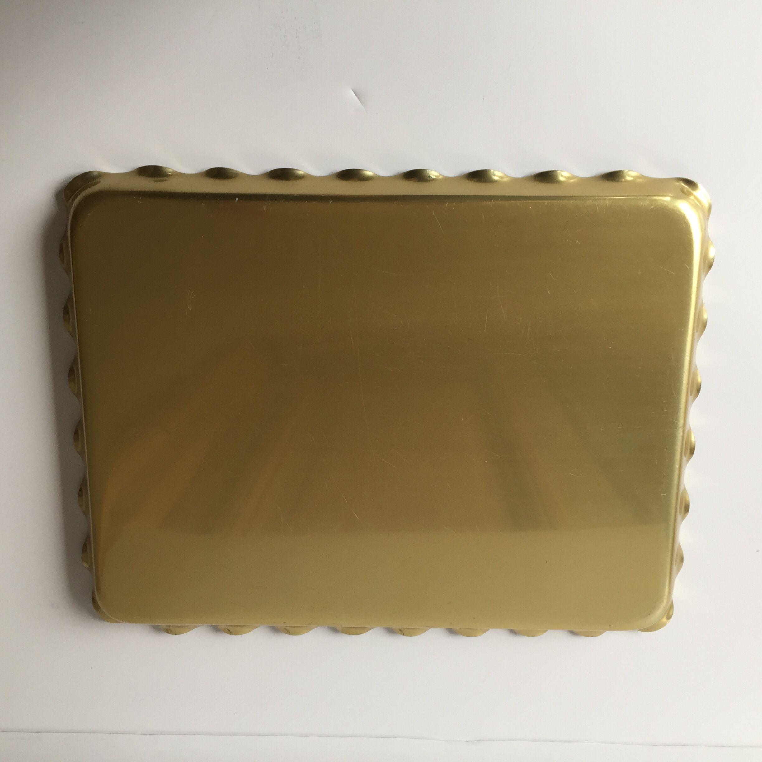 1950 vintage brass platter