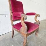 Vintage antique pink chair / armchair
