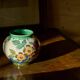 Vase early 20th century floral decoration Gouda