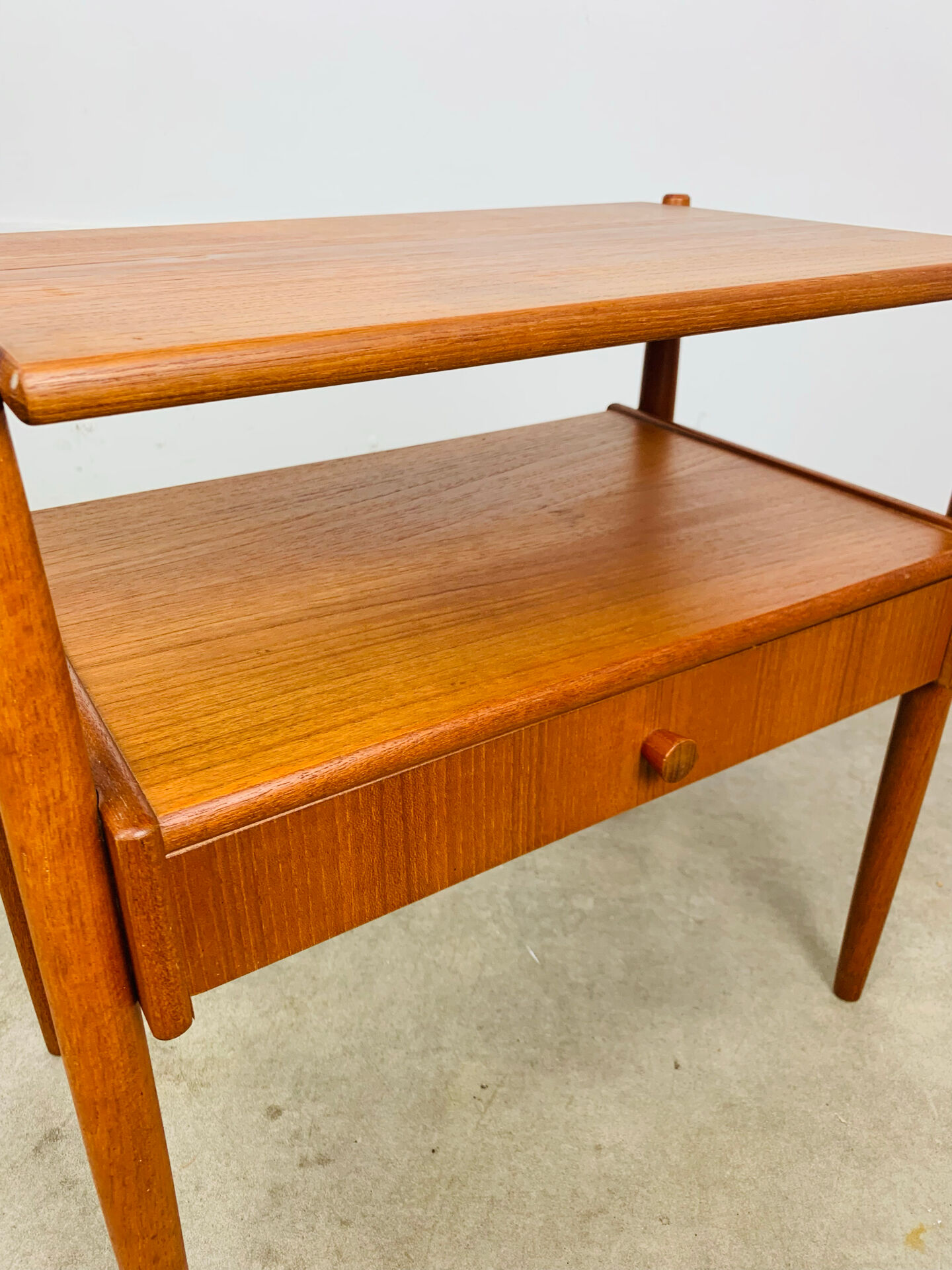 Scandinavian teak bedside table, 1960s