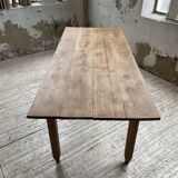 1950s oak butcher's farm table