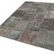 Handwoven Turkish Contemporary 171 cm x 240 cm Grey Patchwork Carpet