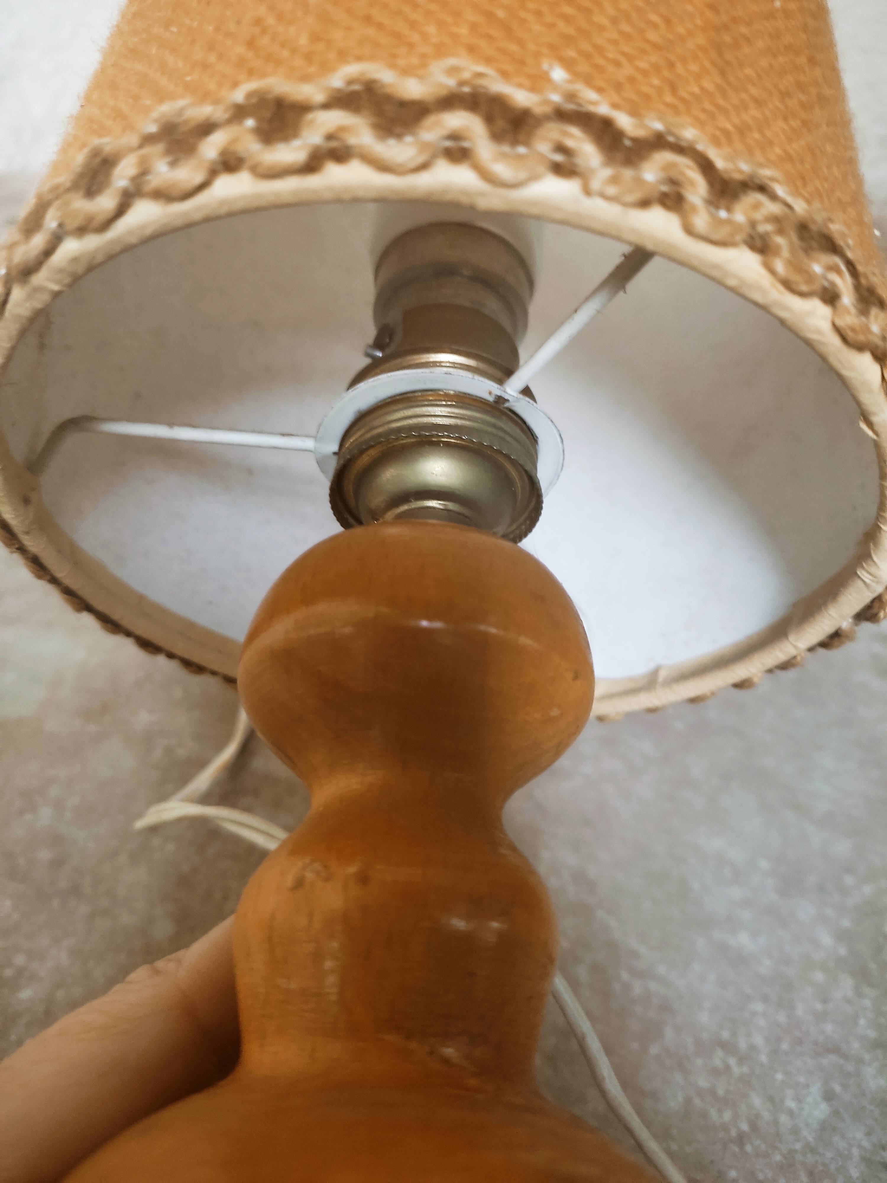 Vintage wooden lamp
