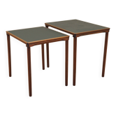 Tables gigognes en teck, design danois, années 1970, production : Danemark