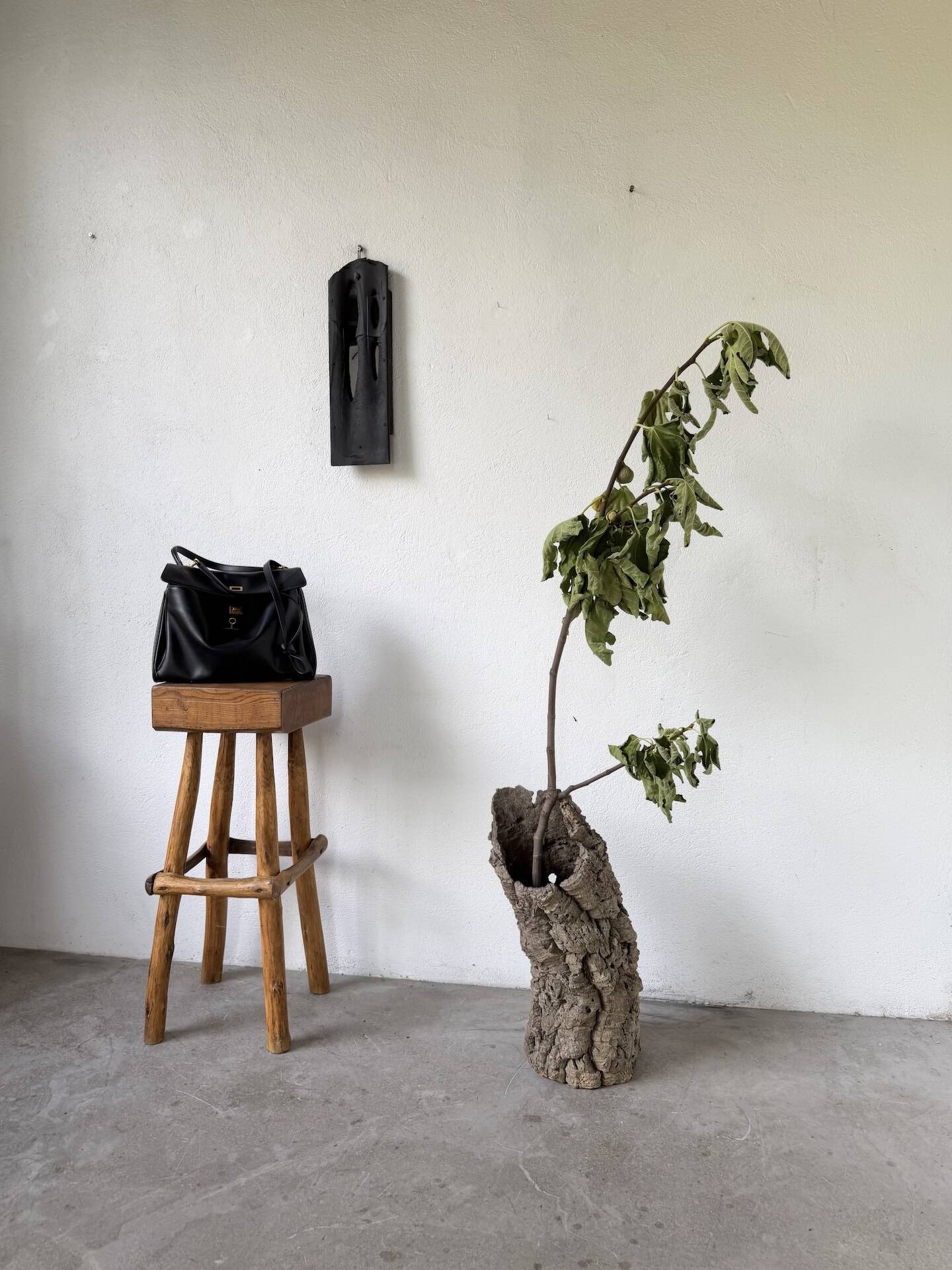 XL cork bark vase