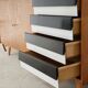 Black and white U 460 sideboard by Jiri Jiroutek for Interier Praha 1960