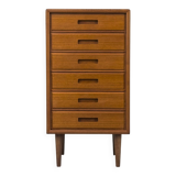 Commode danoise en teck de Fanø, années 1970