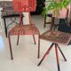 Antique chair by René malaval with its table