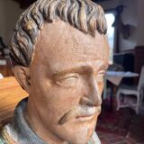 18th century polychrome religious statue