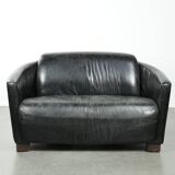 Amazing and unique cowhide aviator design bench, 2-seater