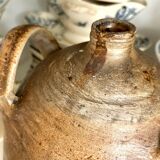 Brown stoneware jar