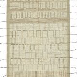 Handmade Turkish One of a Kind 202 cm x 307 cm Beige Wool Carpet