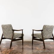 Customizable Pair Of Restored Mid Century Armchairs By Juliusz Kędziorek, 1960s
