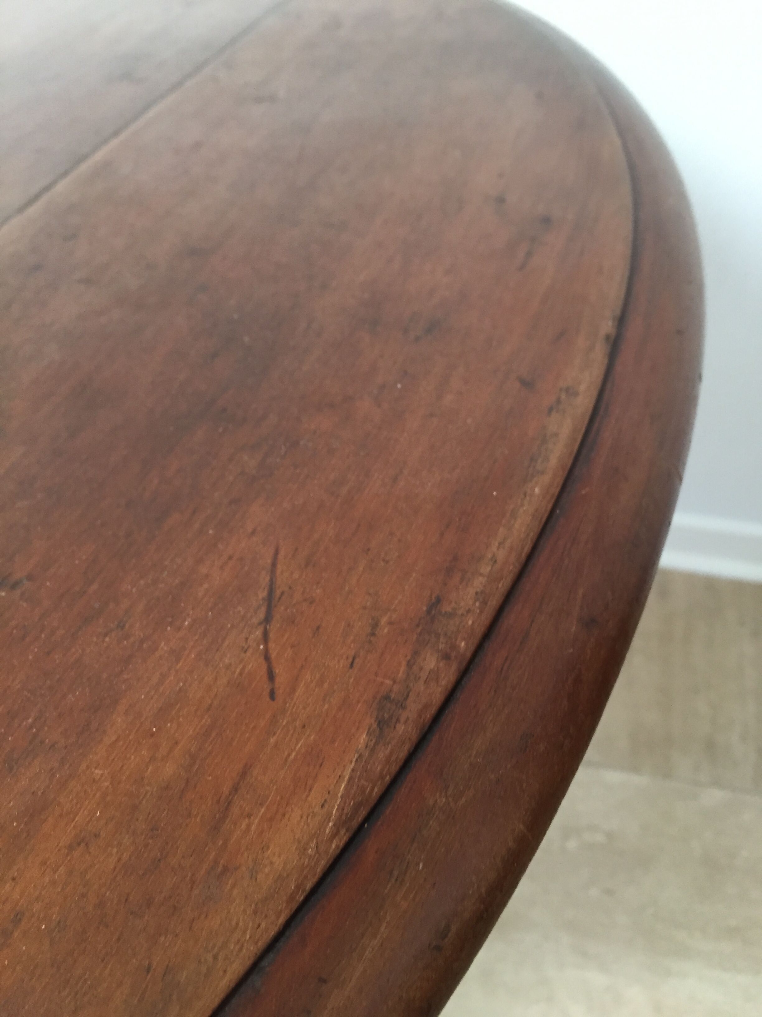 Walnut folding table 19th