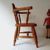 English wooden armchair for children