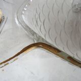 Pair of vintage glass ravier