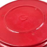 Space age red ceramic ashtray, Studio Opi, Gabbianelli Italy ca. 1970