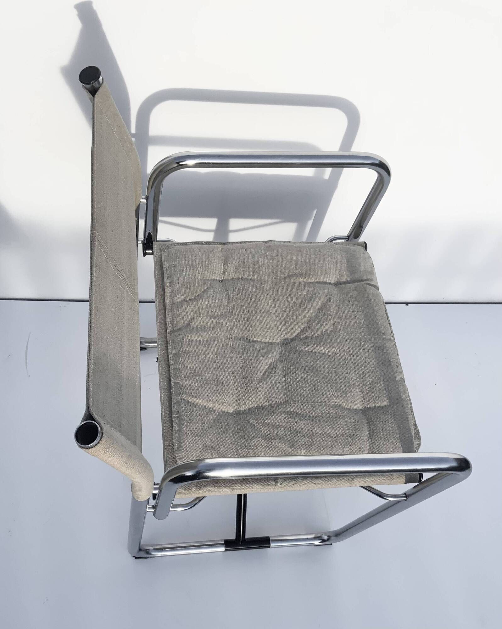 Folding Canvas Chair X75-2 Börje Lindau & Bo Lindekrantz Lammhults 1970s