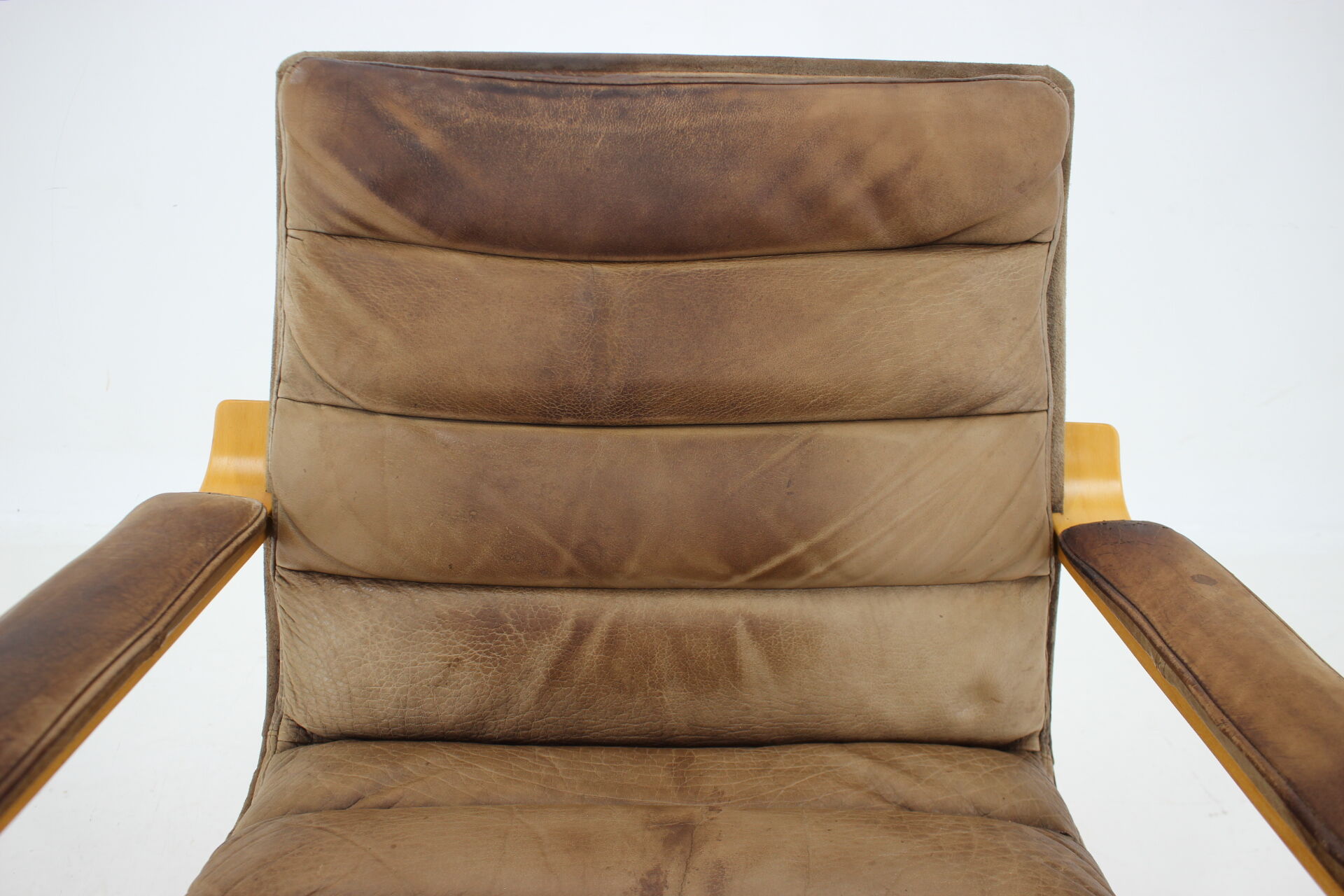 1970s Yngve Ekström "Contino" Leather Armachair,Sweden