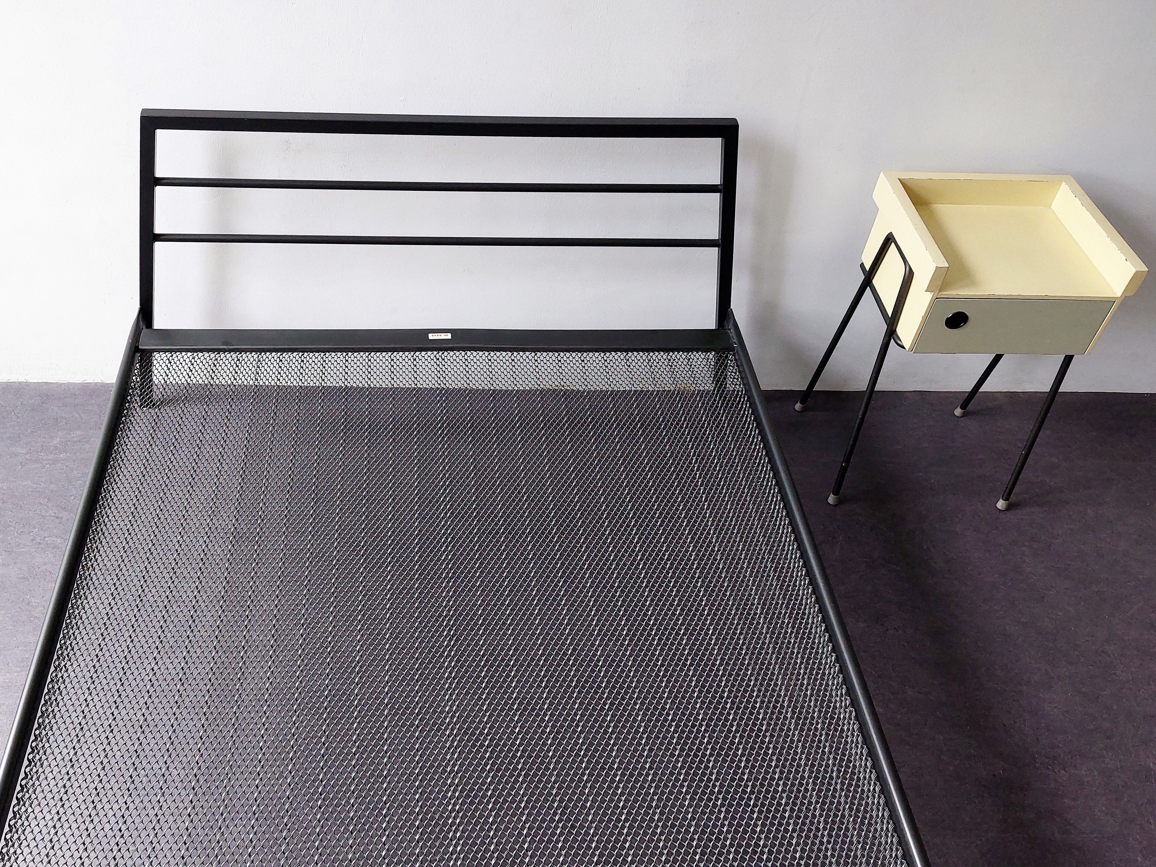 Room 56 wood and metal bed by Rob Parry and Emile Truijen for DICO, 1950