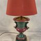 Vintage Marbleized Finish Table Lamp, 1990s