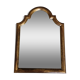 Stucco and wood fireplace mirror 53x38 cm