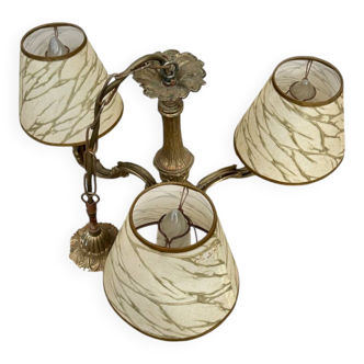 Antique Louis XV style chandelier in gilded bronze