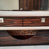 coiffeuse basse ébène de macassar