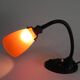 Lampe de bureau ERPE avec abat-jour en verre orange, années 1930