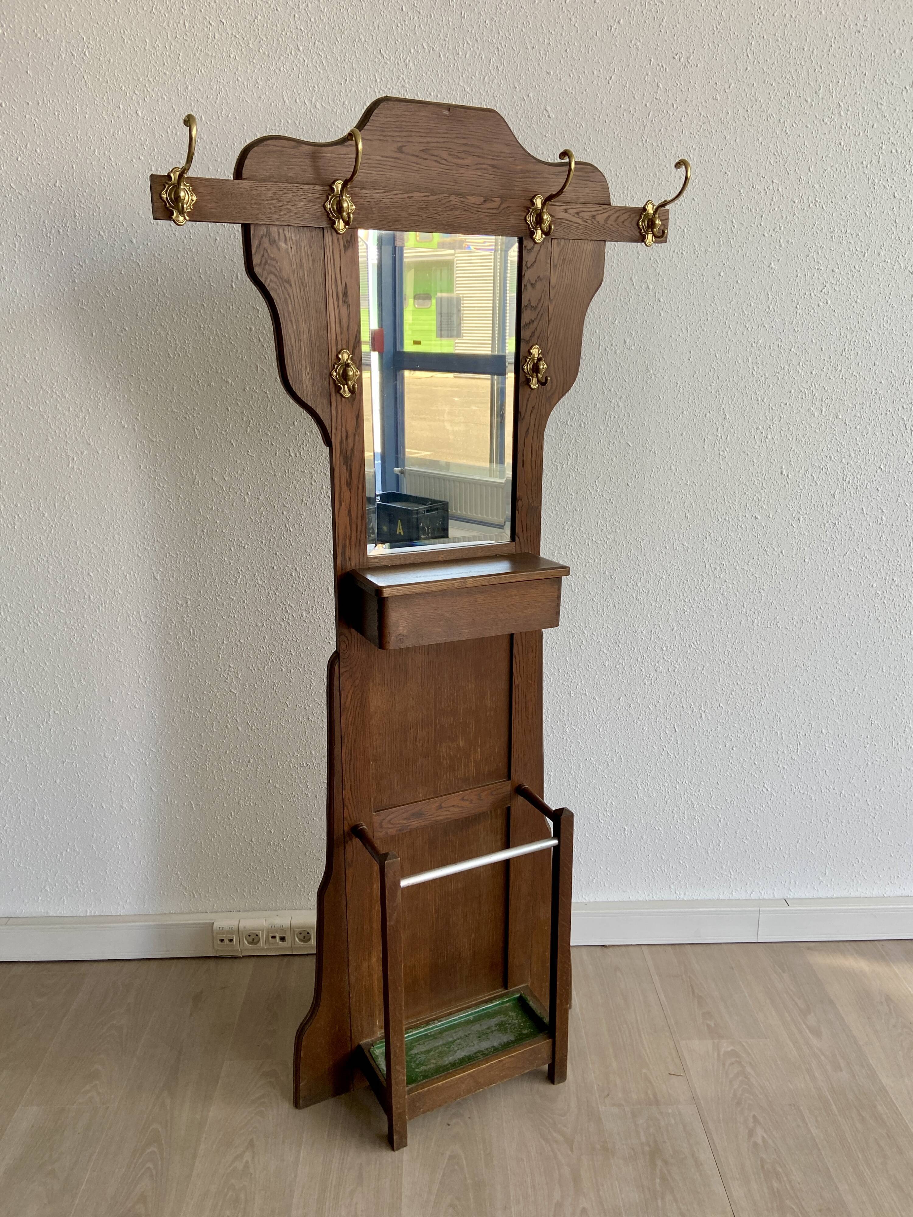 Old art deco coat rack 1940-50
