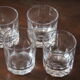 4 cut crystal whisky glasses
