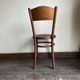 Set of 4 Fischel bistro chairs in bent wood gendarme hat 1920