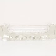 Cendrier Transparent en Verre, Années 1970, Italie