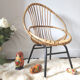 Fauteuil enfant vintage en rotin
