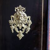 Napoleon III sideboard (late 19th century), marble, Boulle marquetry.