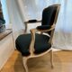 Pair of cabriolet armchairs