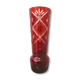 Carved Bohemian crystal vase