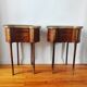 Pair of Louis XV style kidney-shaped bedside tables.
