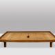 Pierre Chapo. “Godot” model blond oak bed. 1960s.