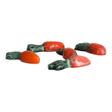 lot de porte couteaux en céramique carottes