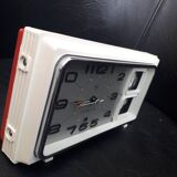 Old alarm clock flip flap vintage with mechanical slats