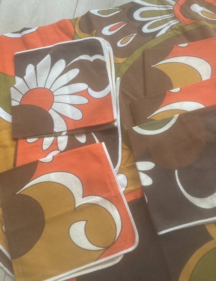Retro tablecloth