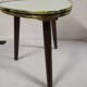 Tripode en formica repose plante - blanc - vintage