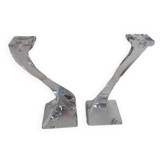 Crystal candle holders