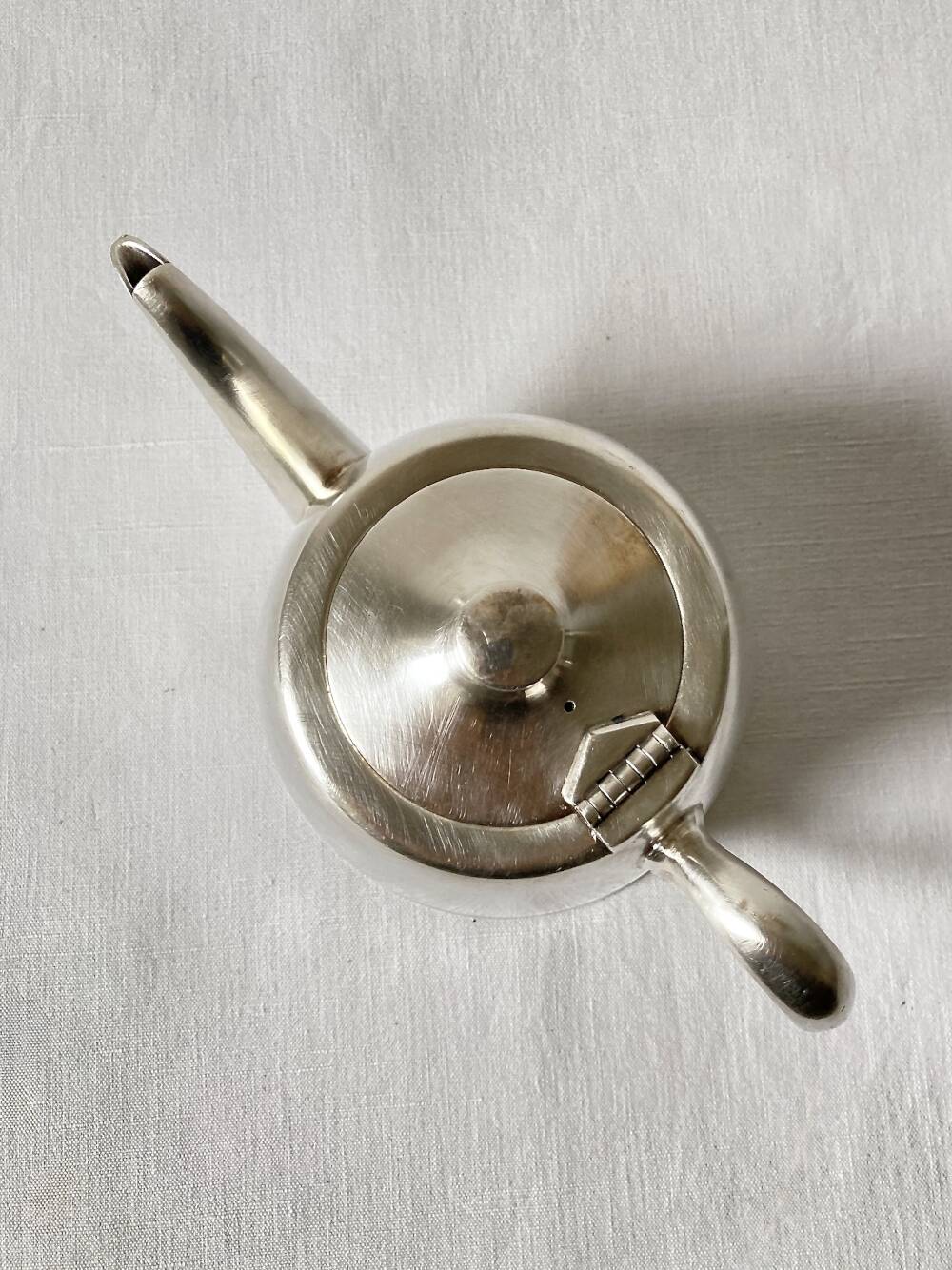White metal teapot, Felix Frères, Toulouse